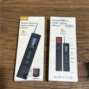 Wireless Signal and Hidden Camera Detector in Black - set‎ of two